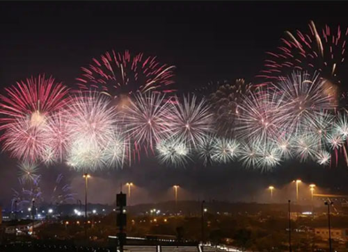 雅安焰火晚会